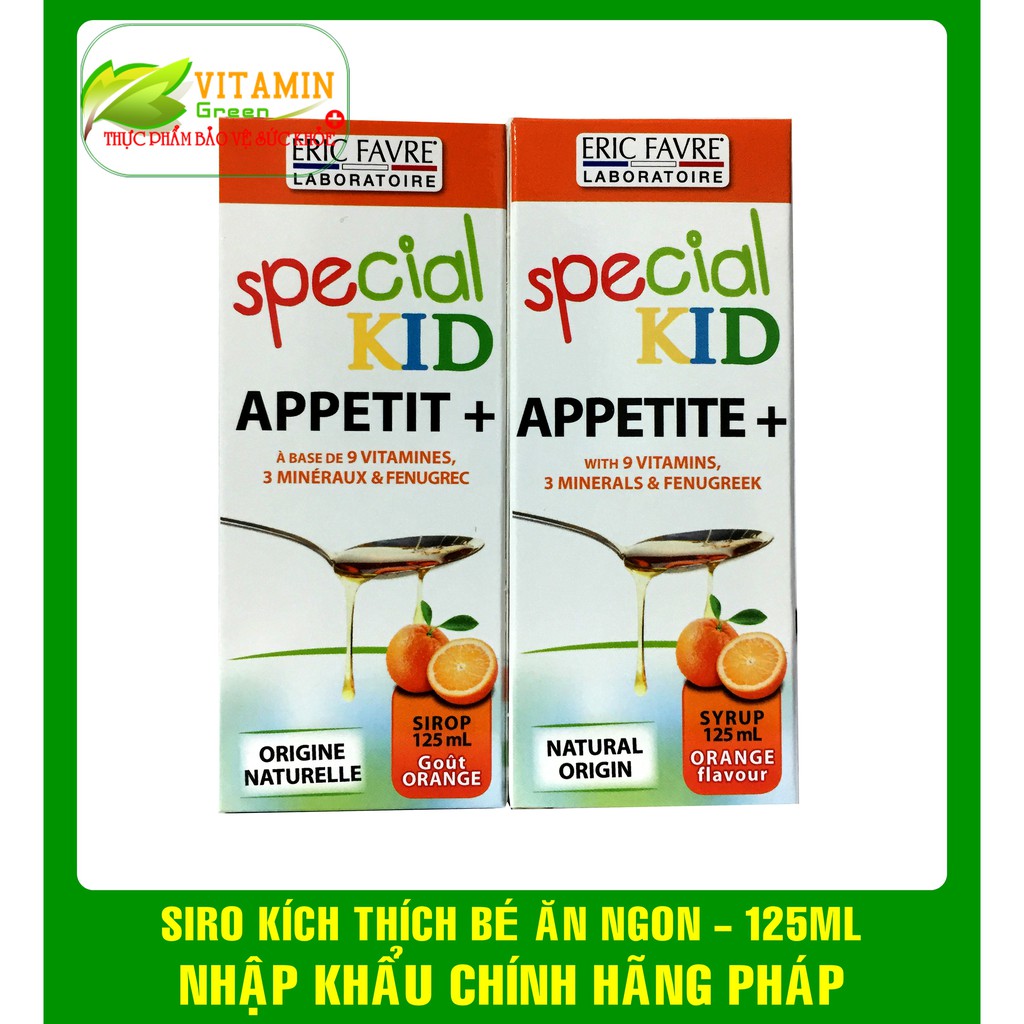 SPECIAL KID APPETIT KÍCH THÍCH BÉ ĂN NGON 125ml | NHẬP KHẨU CHÍNH HÃNG PHÁP