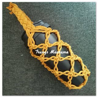 Túi đựng bình nước, bình giữ nhiệt, Macrame - Handmade