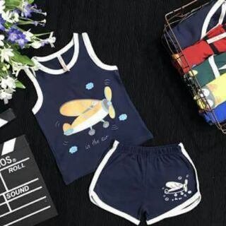 Set 2 bộ cộc tay bé trai