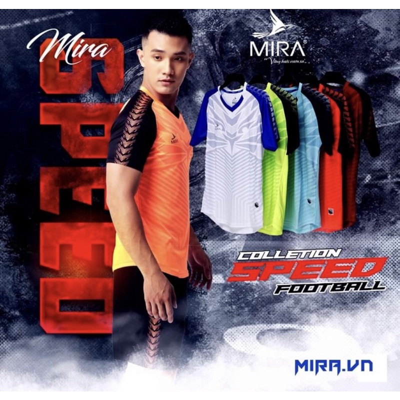 BỘ QUẦN ÁO ĐÁ BANH, QUẦN ÁO ĐÁ BÓNG MIRA SPEED CHẤT VẢI CỰC ĐẸP