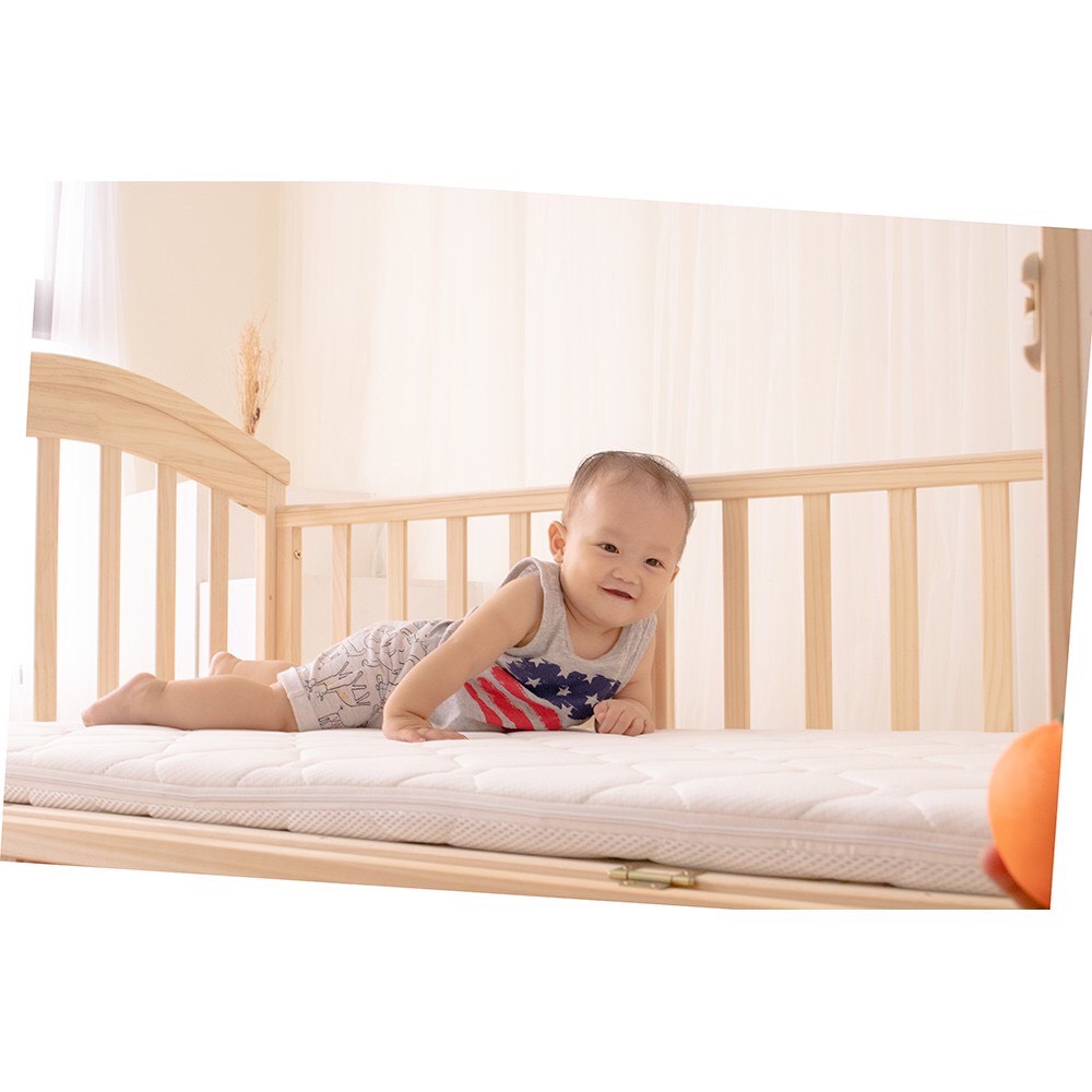 Nệm xơ dừa cho bé nằm nôi cũi - 100% xơ dừa tự nhiên kích thước 115x62