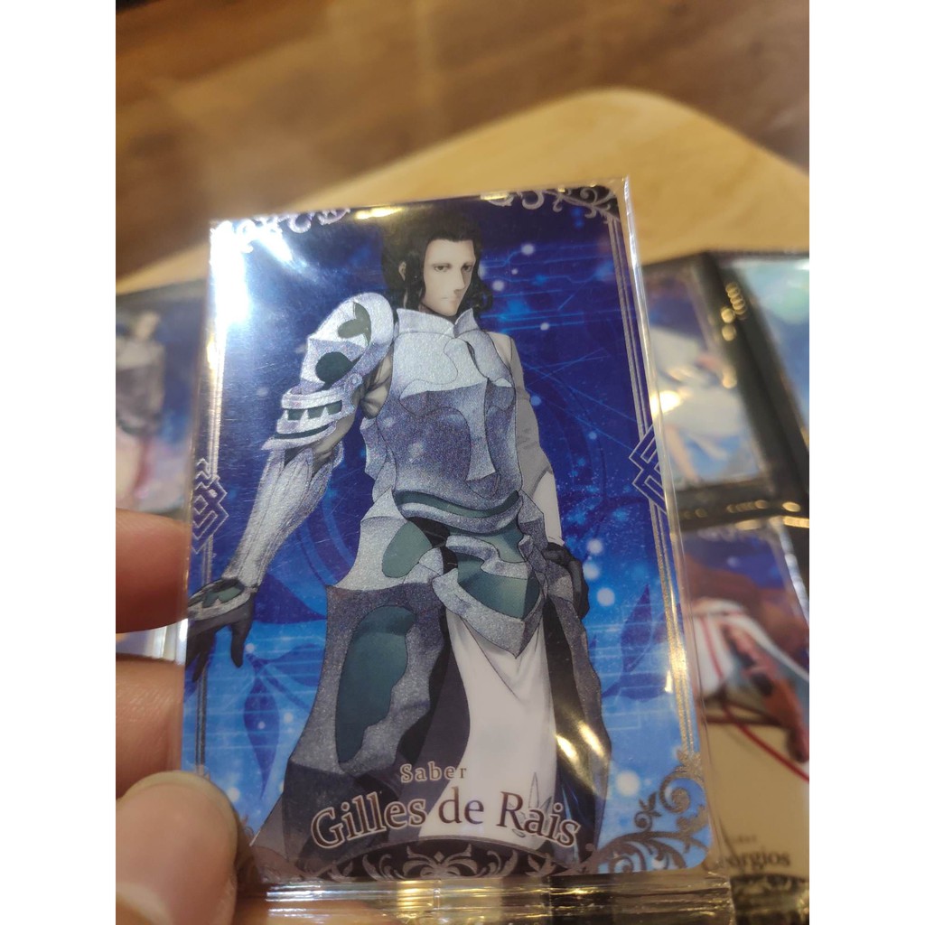 Thẻ bài sưu tầm bánh xốp Fate Grand Order FGO Gilles de rais - Tặng bọc bài nhựa bảo quản