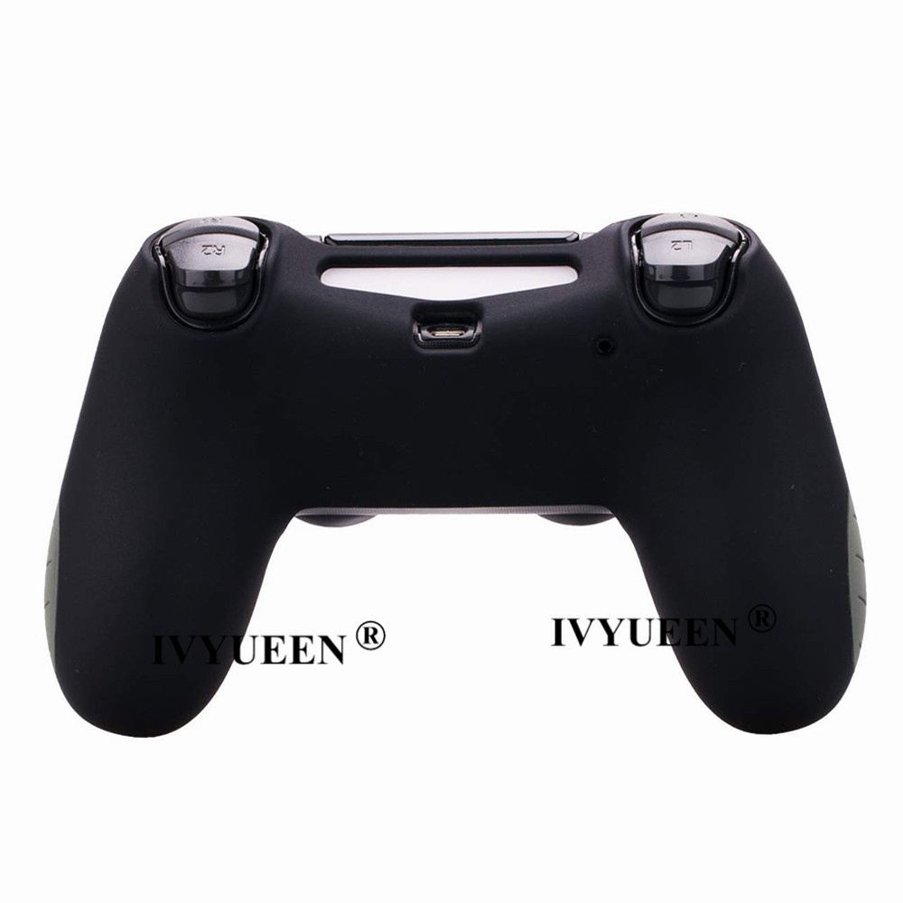 Vỏ Bọc Silicon Dày Cho Tay Cầm Chơi Game Playstation Dualshock 4 PS4 PRO Slim + 2 Nút Bấm