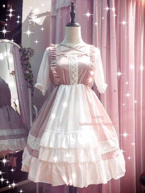 [có sẵn] Đầm / Váy Lolita OP hồng baby | BigBuy360 - bigbuy360.vn