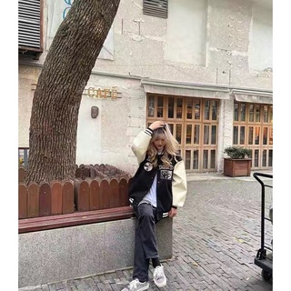 (SẴN XL) VARSITY JACKET VJ23 - ÁO KHOÁC TAY DA PU