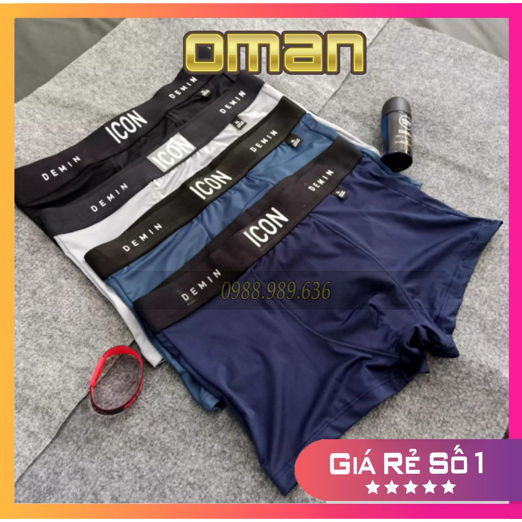 Quần sịp nam ICON Demin cao cấp chất thun lạnh đẹp quần lót nam đùi mềm mại co dãn 4 chiều SI01 - OMAN