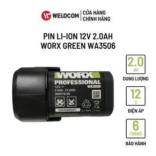 Mua Pin Li-ion Điện Áp 12V Dung Lượng Pin 2.0Ah WORX GREEN WA3506 Chịu Được Va Đập