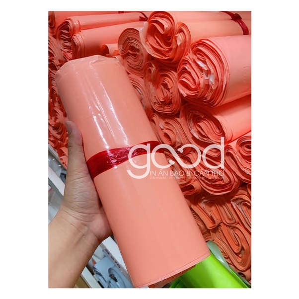 100 túi niêm phong hồng đào dẽo dai size 25 x 35 siêu xinh