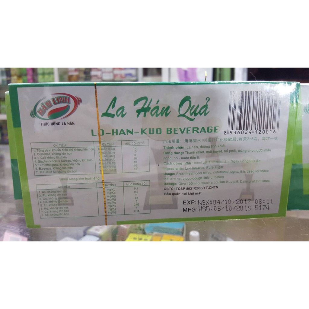 Viên hòa tan La hán quả Hán Linh