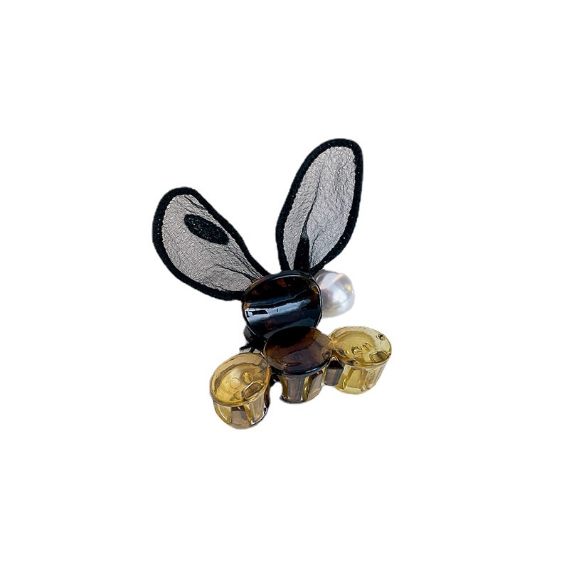 Kẹp Tóc Hình Nơ Đính Ngọc Trai Phong Cách Hàn Quốc Cho Nữ