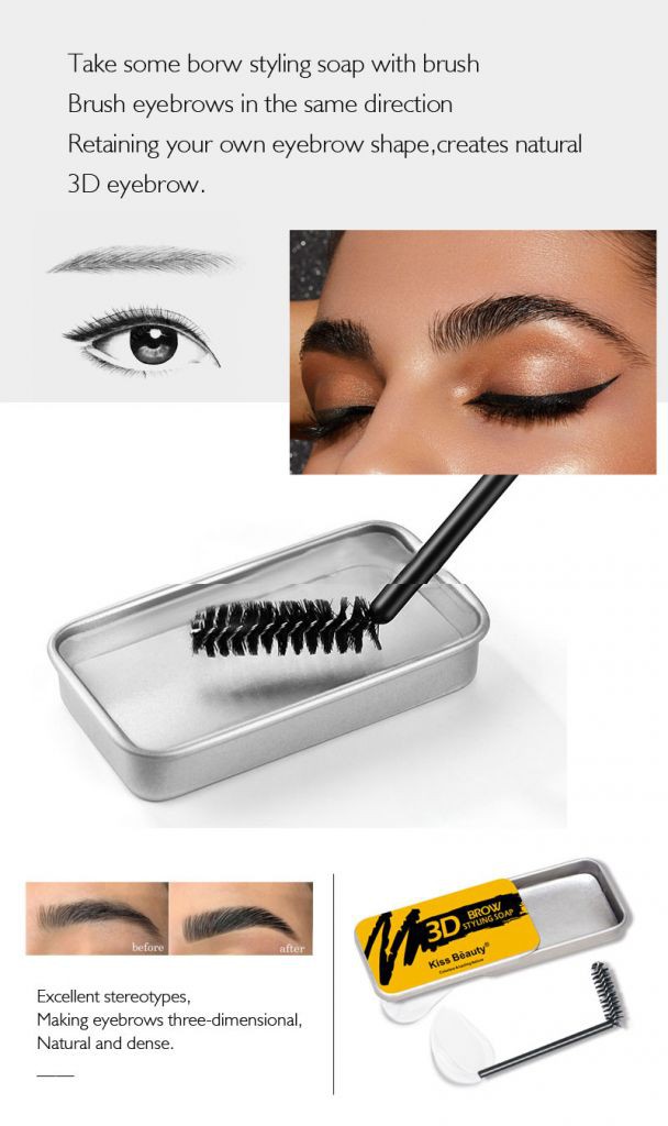 (Hàng Mới Về) Kem Tạo Kiểu Lông Mày Tự Nhiên Không Màu Lâu Trôi | BigBuy360 - bigbuy360.vn