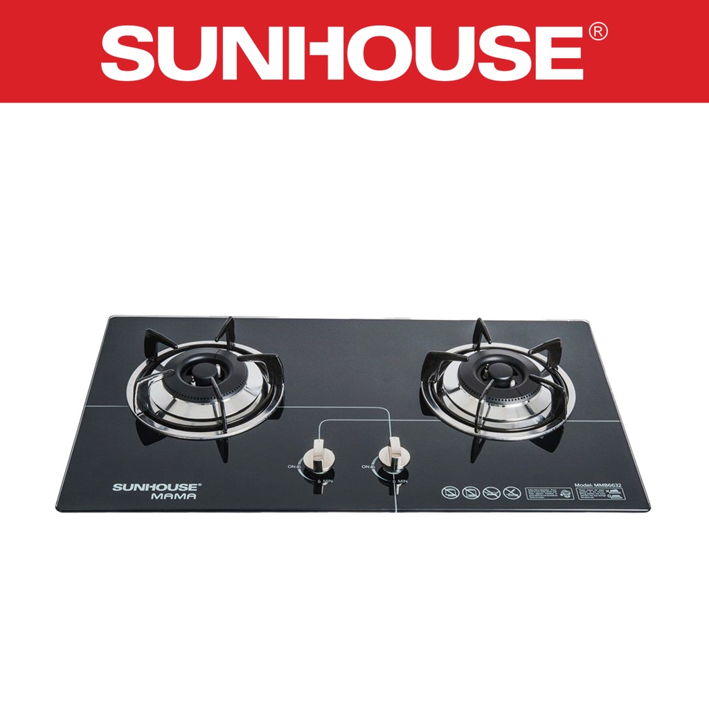Bếp gas âm kính SUNHOUSE MAMA MMB6632