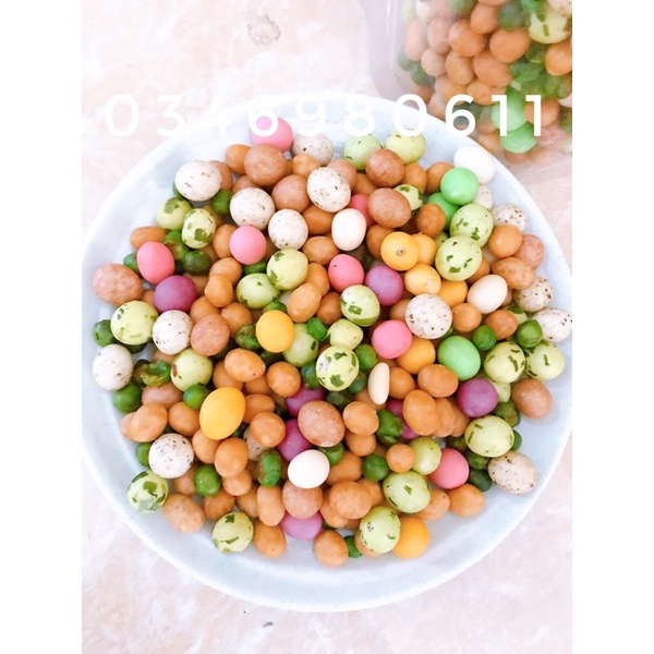 ĐẬU PHỘNG MIX VỊ TÚI ZIP 500gr