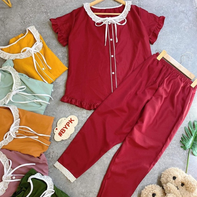 Set tiểu thư tay ngắn quần dài