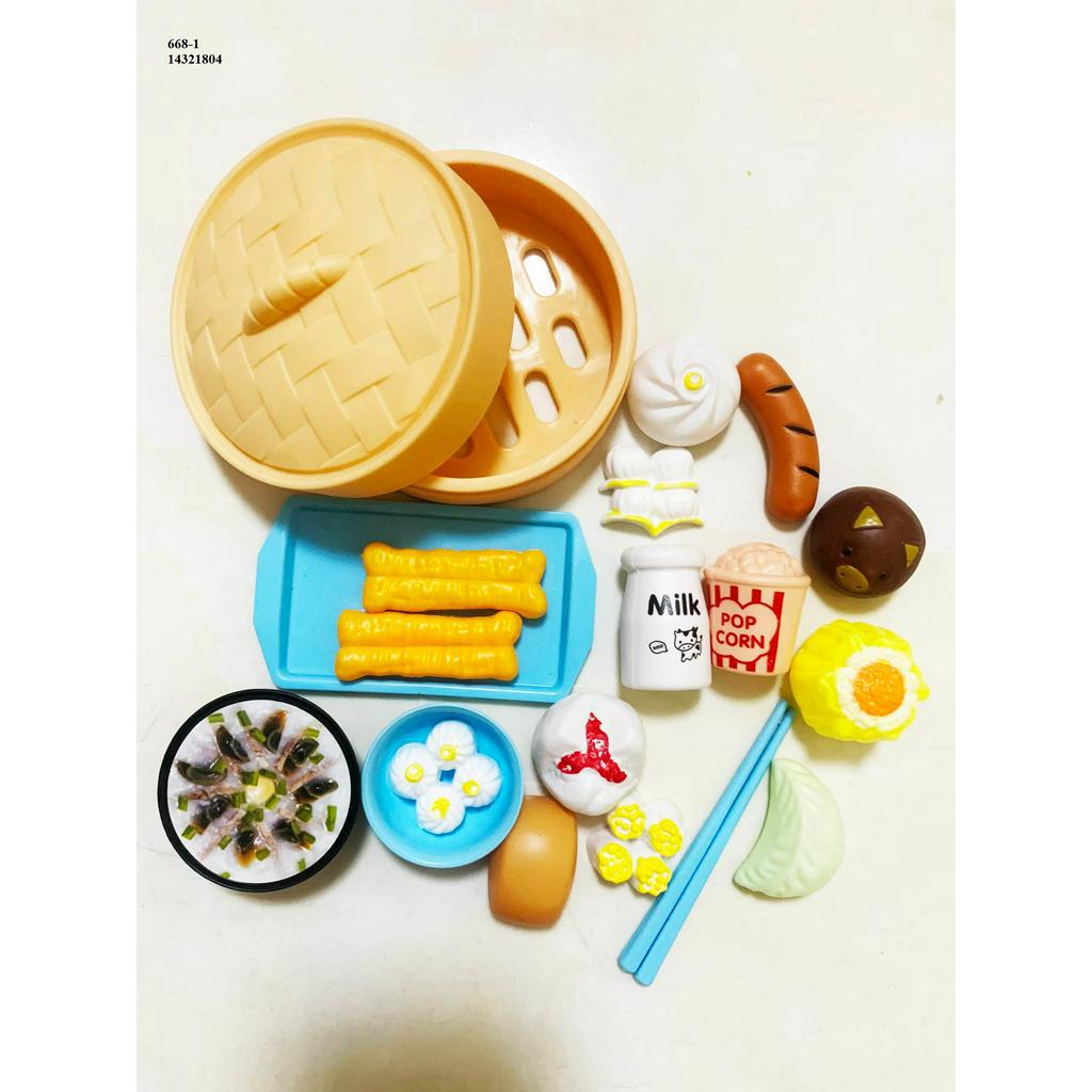 Đồ chơi nấu ăn 19, 31, 86, 88, 102 chi tiết cho bé dimsum điểm tâm nhà bếp nấu ăn