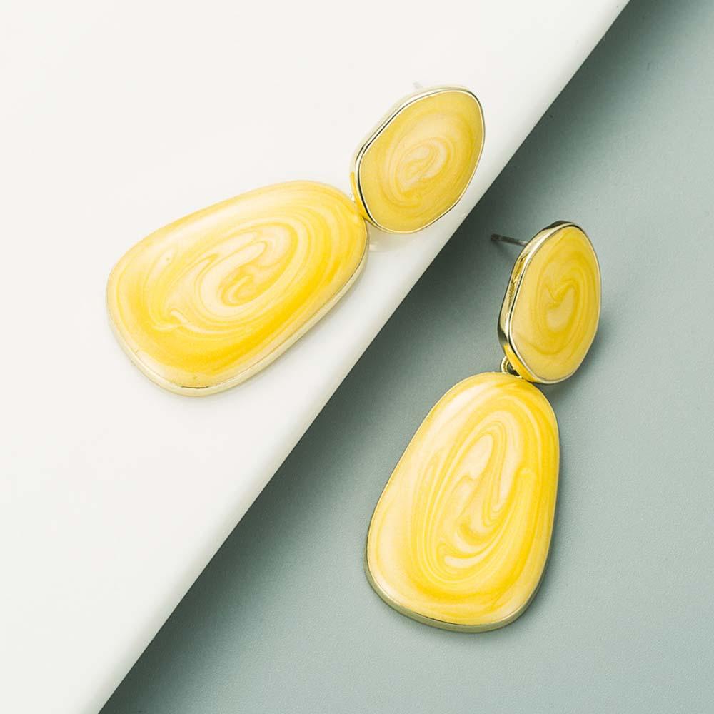 Bông Tai Dáng Dài Bằng Hợp Kim Màu Kẹo Ngọt Thời Trang Dễ Thương Cho Nữ