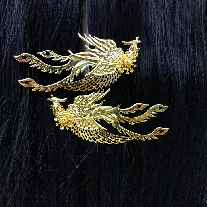 Bộ 2 kẹp tóc phượng hoàng cổ trang - XIMA1805