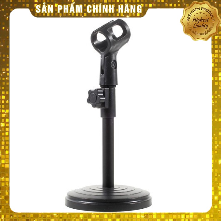 Chân đế kẹp micro để bàn chân trong, giá đỡ kẹp mic điều chỉnh độ dài bằng, chất liệu cao cấp, full hộp