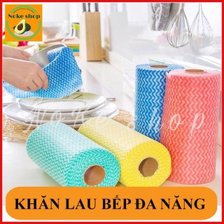 Cuộn giấy lau đa năng nhà bếp bằng vải cuộn 50 miếng