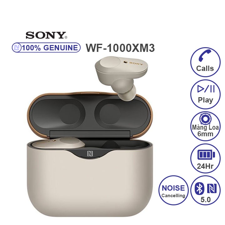 NEW Full box - Sony WF-1000XM3 Tai nghe không dây có công nghệ chống ồn