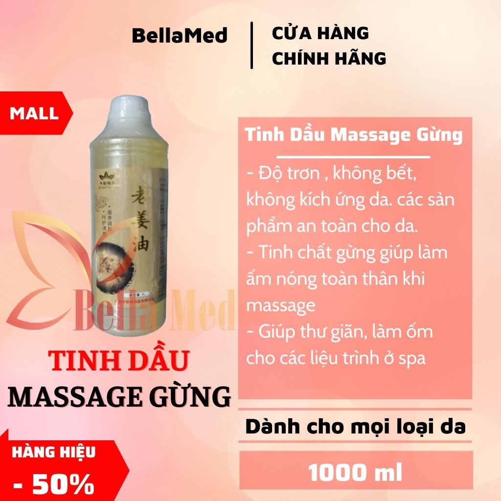 Tinh Dầu Massage Body gừng Dùng Trong Spa TMV