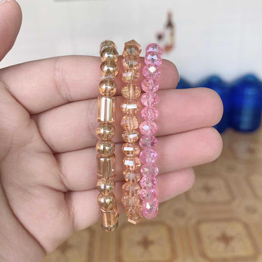Vòng hạt đeo tay phong thủy đá nhân tạo cho nam, nữ, trẻ em, bé trai, bé gái
