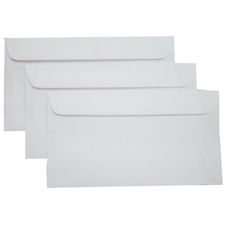 Bao thư trắng 12x22 xấp 100 tờ dùng để xếp tờ A4 làm 3 và bỏ vào có keo