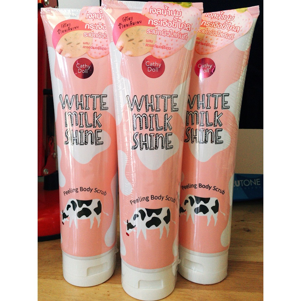 TẨY TẾ BÀO CHẾT CATHY DOLL WHITE MILK SHINE PEELING BODY SCRUB - Hàng Thái