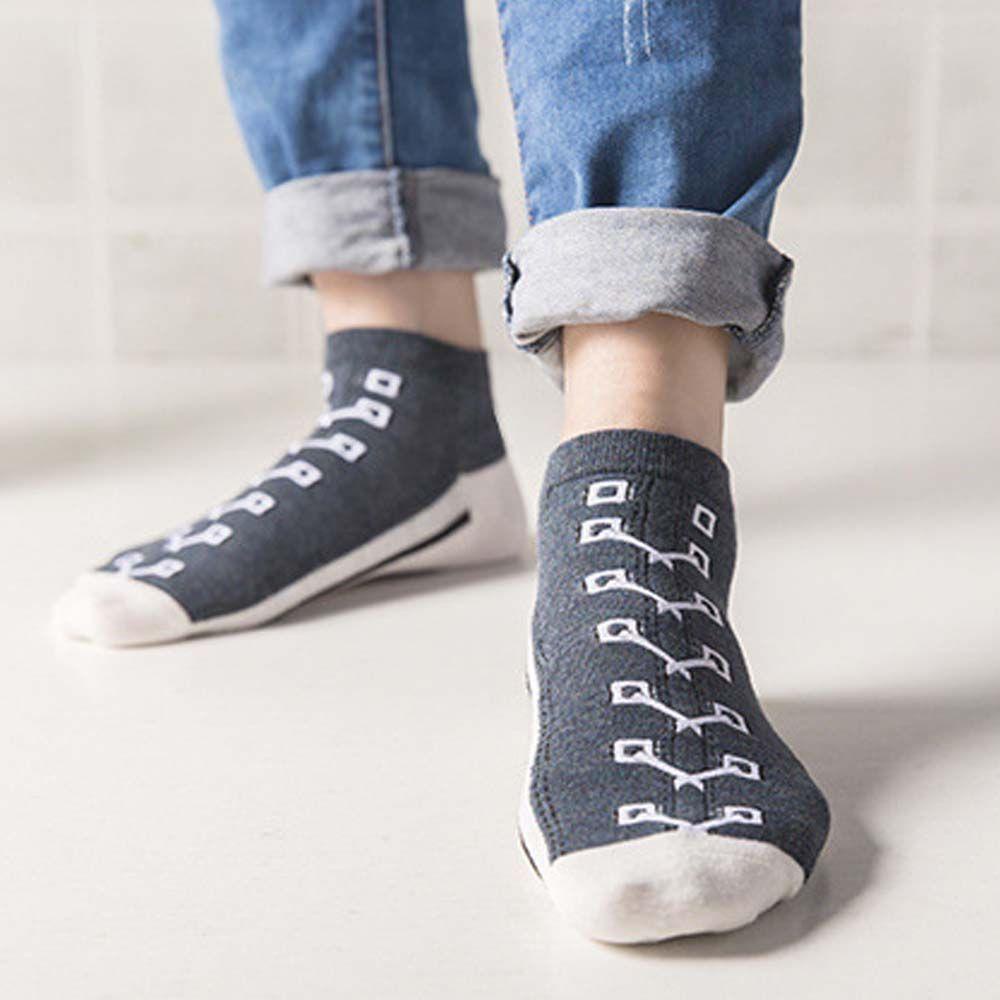 SOMEDAYZL Vớ Cotton Cổ Thấp Họa Tiết Dễ Thương Thoải Mái Cho Nữ