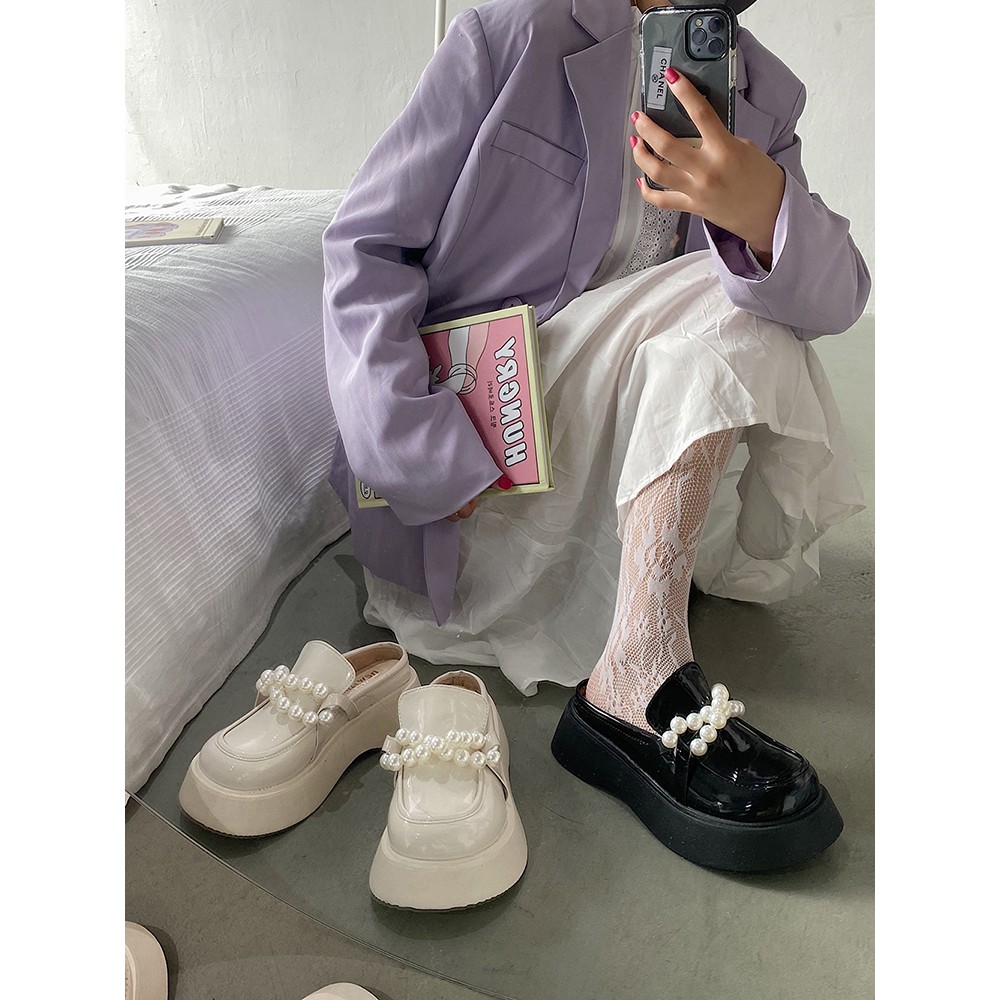 Giày sục nữ đế cao 4cm kiểu Hàn đế dày Ulzzang - US383