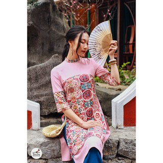 Set áo dài thiết kế Traby An Viên