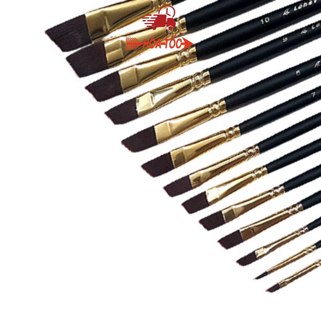 Cọ đầu vát S78, Cọ đầu xéo bán lẻ theo size [ Sugi art shop]