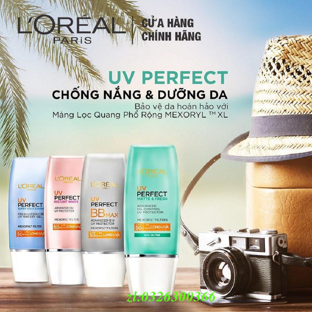 Sữa Chống Nắng 30Ml Loreal Sáng Hồng Da Bảo Vệ 12H Spf50/Pa+++ Uvp,.