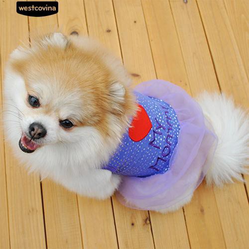 Áo Mặc Thêu Hình Trái Tim Cho Thú Cưng