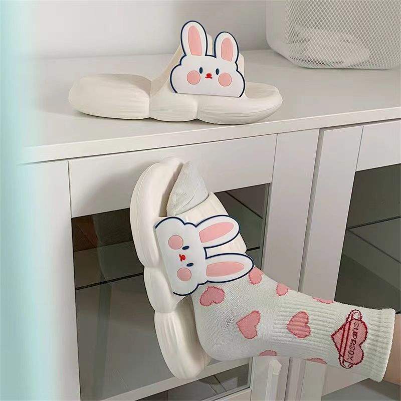 Dép Đi Trong Nhà Đế Dày Chống Trượt Dễ Thương Cho Nữ