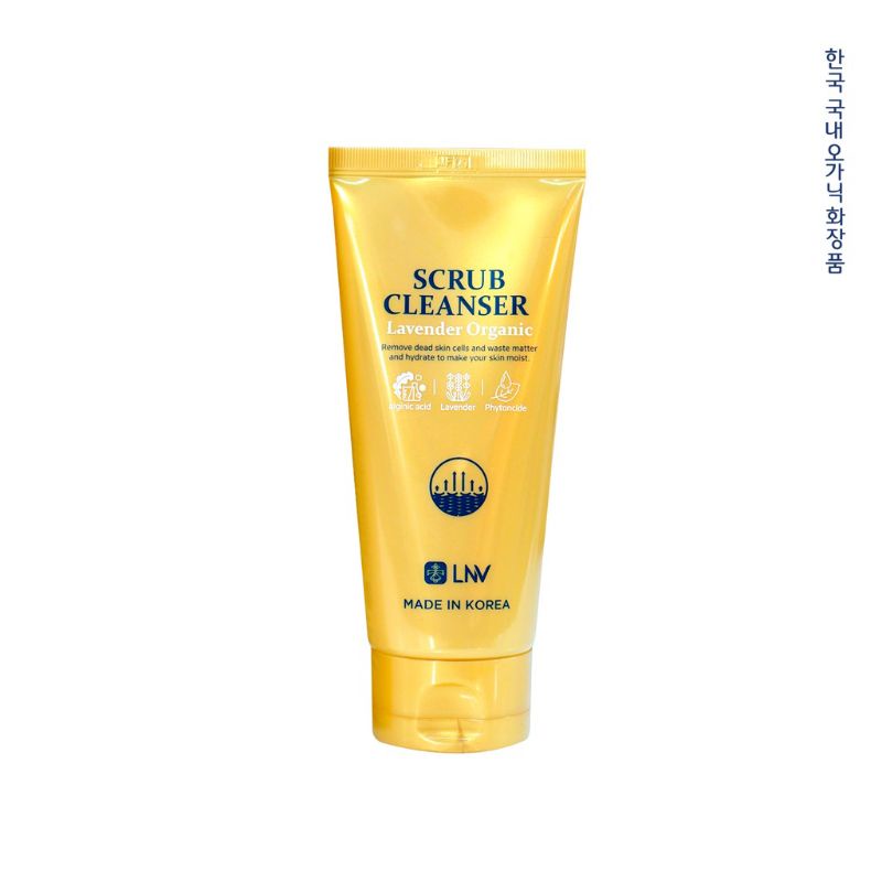 Tẩy da chết organic Hàn Quốc LNV(NK&PP Linh Nhâm cosmetics)(Gel Tẩy Tế bào Chết lavender organic