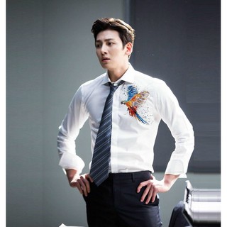 Áo Sơ Mi Nam Nữ In Chim Phượng Hoàng Cực Đẹp Kate Mềm Mịn, Sơ Mi Cặp Đẹp Dành Cho Tình Yêu Đôi Lứa _ASM