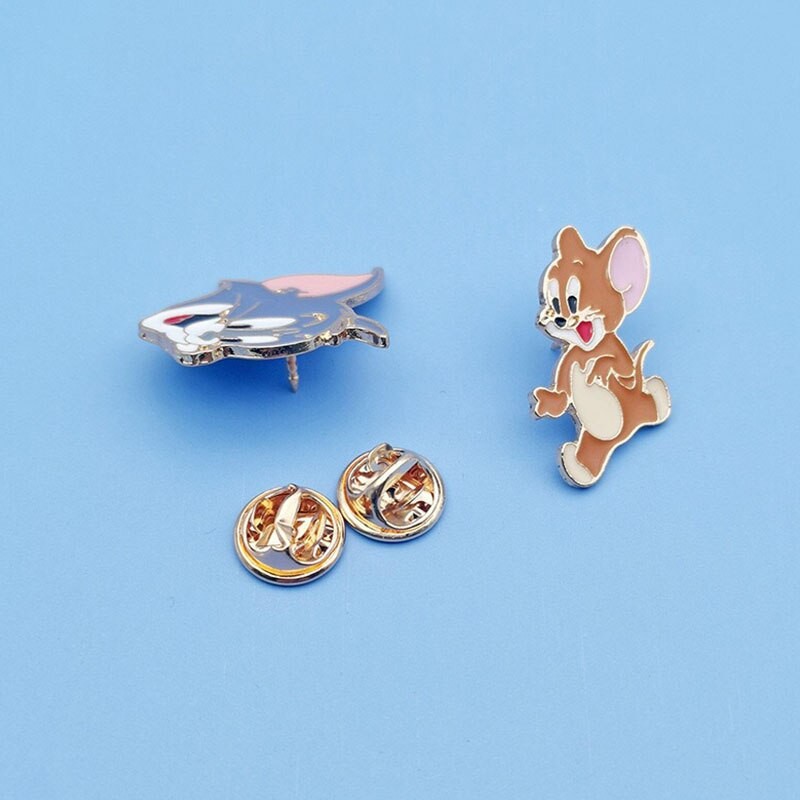 Pin cài áo Mèo chuột Tom and Jerry - GC244