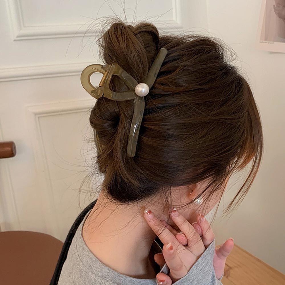 Kẹp Tóc Càng Cua Cỡ Lớn Thiết Kế Đơn Giản Ngọt Ngào Cho Nữ