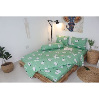 Bộ drap giường Cotton kèm mền