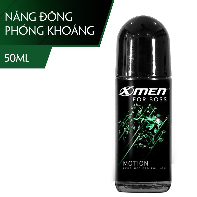 Combo Nước Hoa Bỏ Túi X-Men Motion 18ml - Lăn khử Mùi X-Men For Boss Motion 50ml