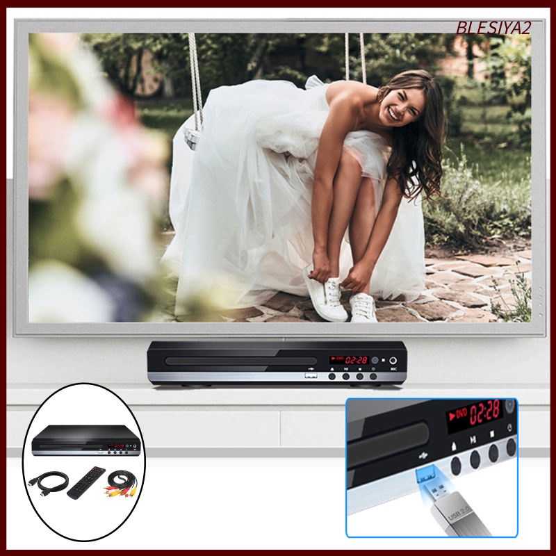 DVD Player HDMI AV Cable Region Free UHD 1080P for Home Remote Control US