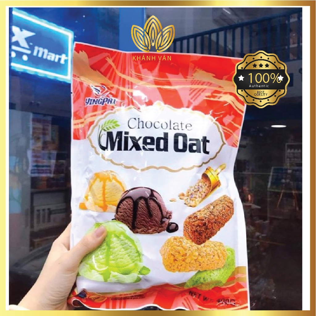 BÁNH NGŨ CỐC YẾN MẠCH THẬP CẨM PHỦ KEM TƯƠI CHOCOLATE MIXED OAT Ying Pai 400g