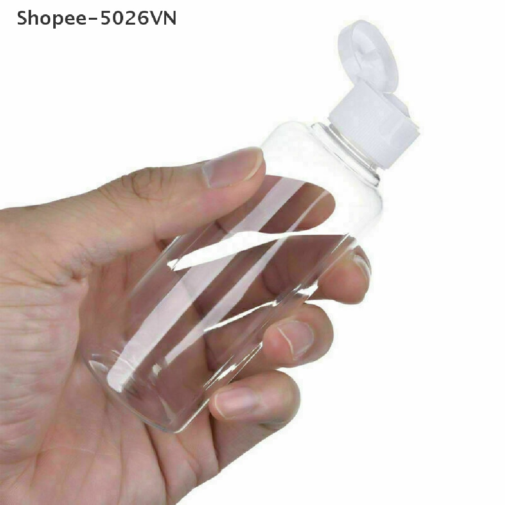 Chai đựng hóa mỹ phẩm 50-200ml bằng nhựa nắp lật tiện dụng khi du lịch