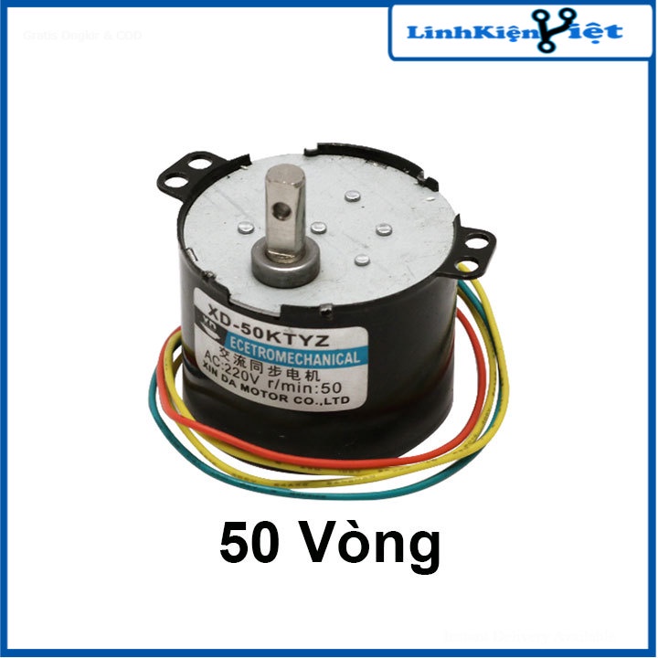 Động Cơ Giảm Tốc 50KTYZ 220VAC 6W