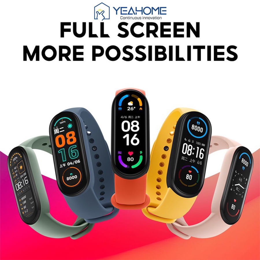 Đồng hồ thông minh Xiaomi Mi Band 6, Đồng Hồ Đeo Tay Thông Minh Nhỏ Gọn, Đa Năng, Phiên bản quốc tế
