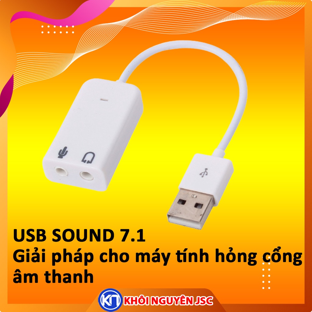 USB Sound 7.1 - Giải pháp cho máy tính hỏng cổng âm thanh
