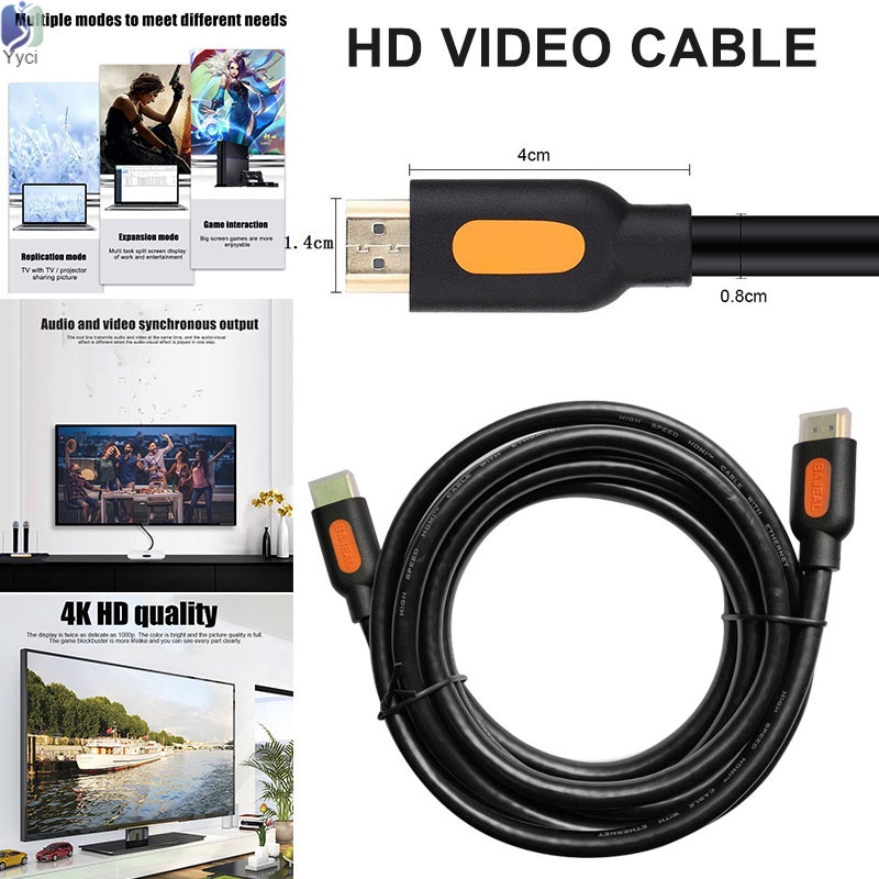 Cáp HDMI 2.0 tốc độ cao hỗ trợ Video 4K HD 1080p 1.5/3/5/10/15/20M