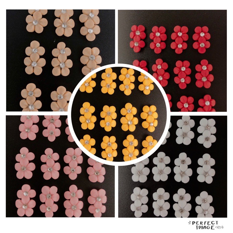 Hoa Bột Nail - Hoa Nail Đẹp Mai Đôi 10 Cánh Dùng Để Trang Trí Móng