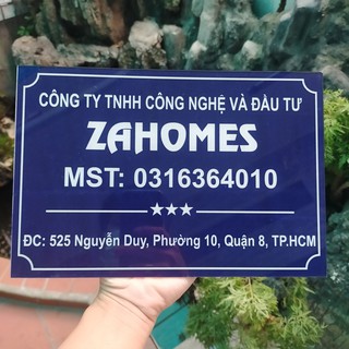 BIỂN SỐ NHÀ, BẢNG TÊN CÔNG TY